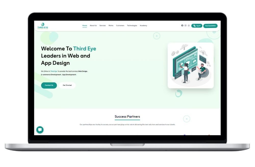 موقع شركة ثيرد اي للحلول التقنية