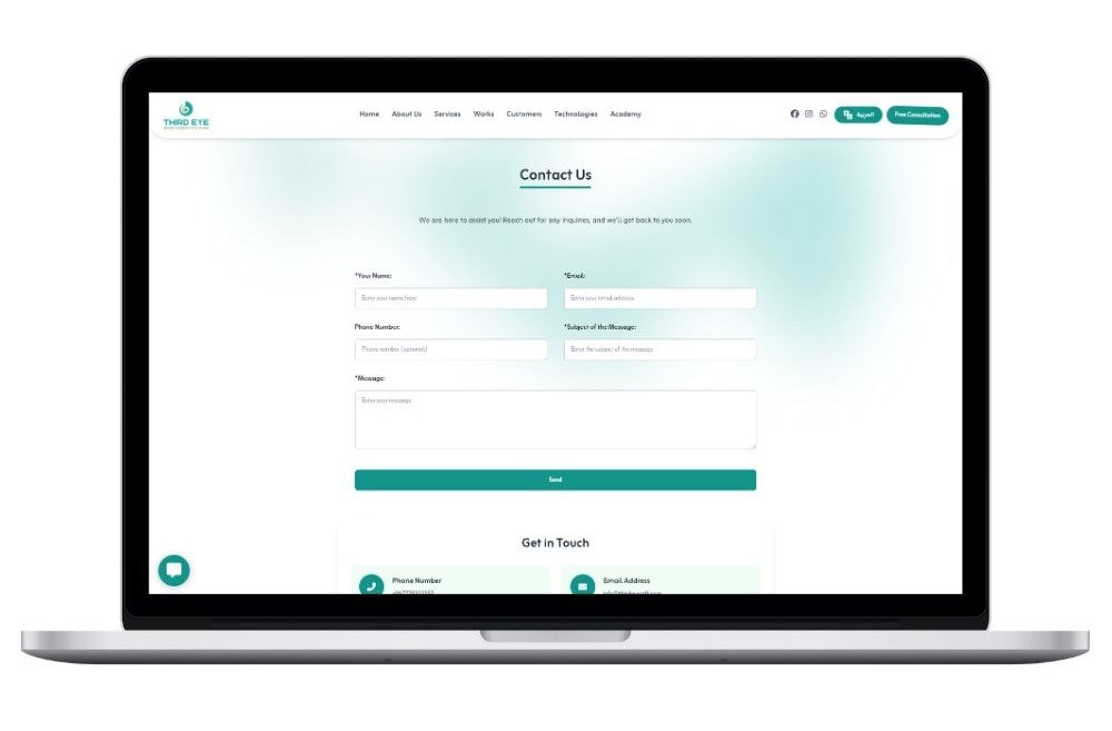 موقع شركة ثيرد اي للحلول التقنية